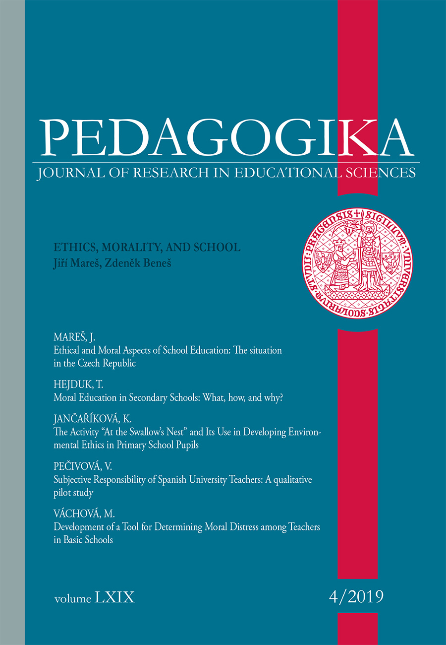 					View Vol. 69 No. 4 (2019): Ethics, Morality, and School
				